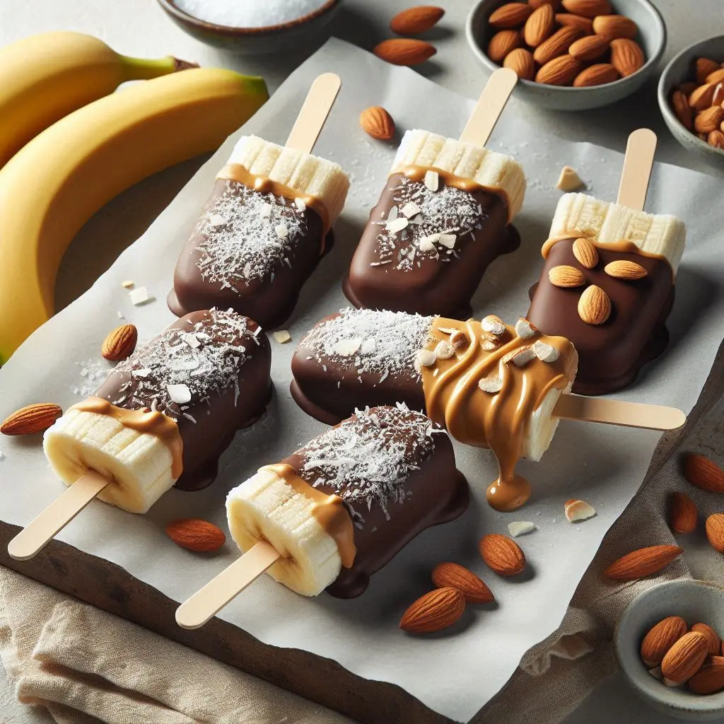 Easy Chocolate Peanut Butter Banana Popsicles (Vegan & Gluten-Free)